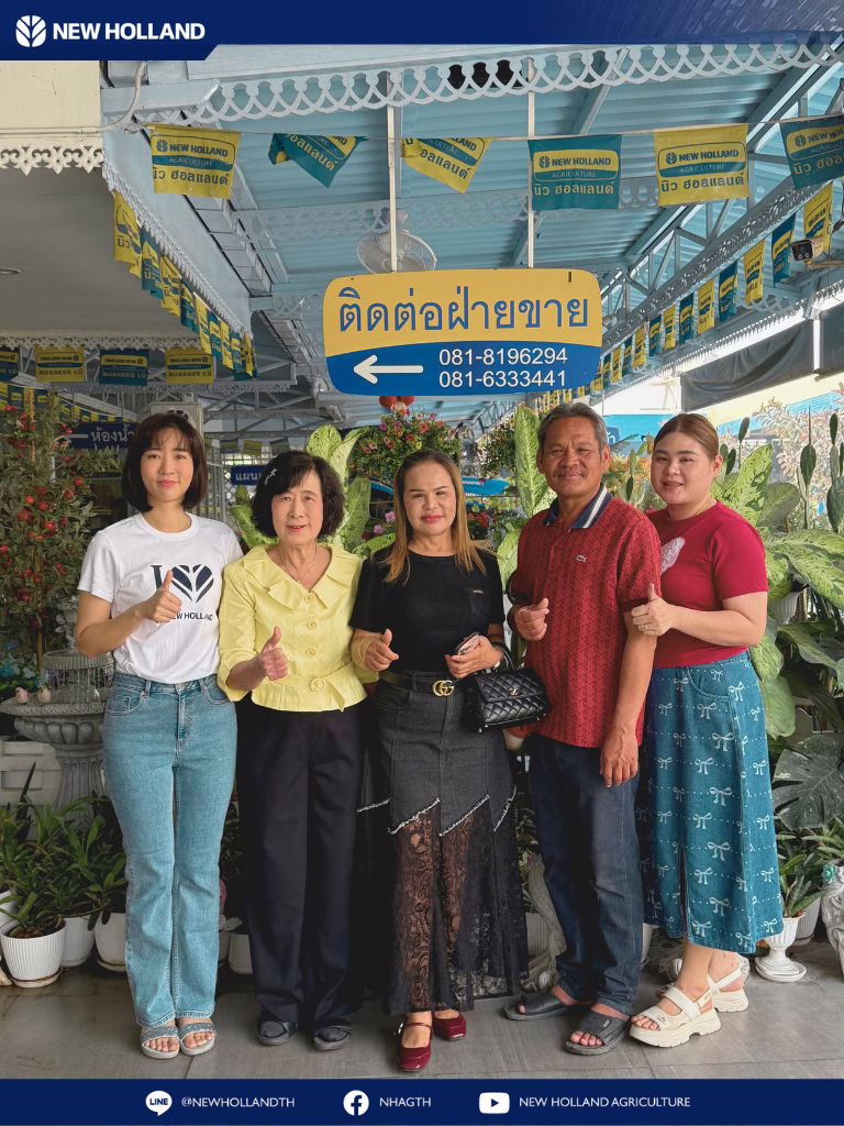 ภาพบรรยากาศการจำหน่ายรถไถ New Holland T6050 Delta Cab ให้ลูกค้าจริง