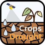 ไอคอนแอป Crops Drought สำหรับตรวจสอบและคาดการณ์ภัยแล้งล่วงหน้าในพื้นที่การเกษตรของไทย