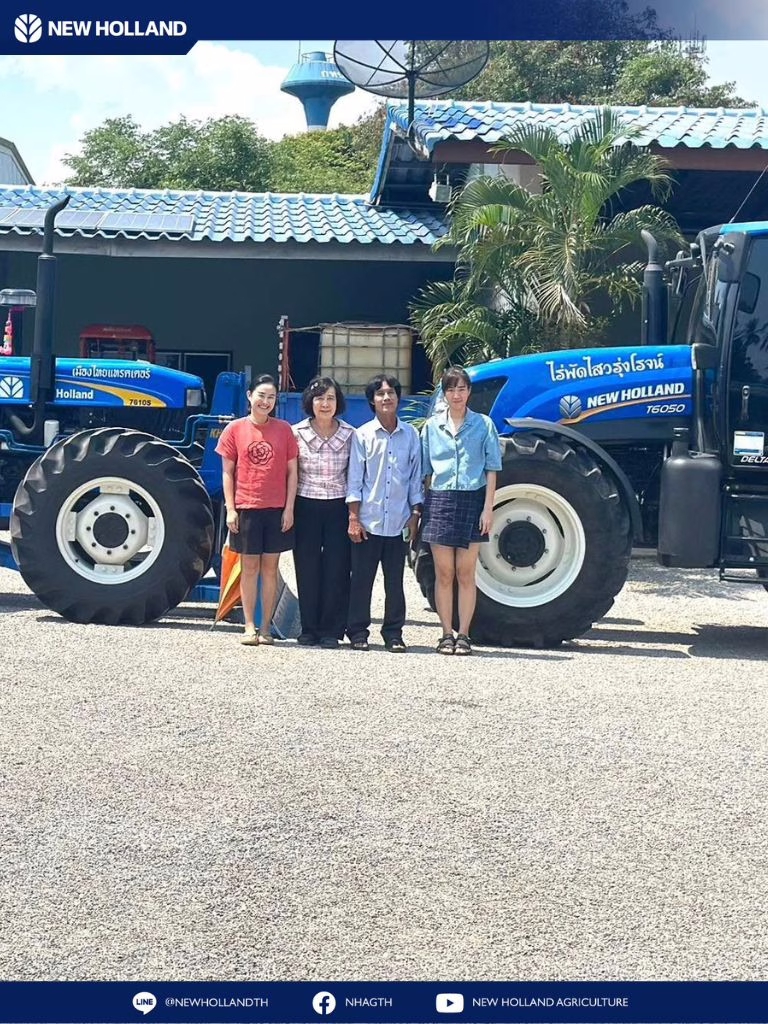 ภาพบรรยากาศการจำหน่ายรถไถ New Holland มือสอง ให้ลูกค้าจริง 7610s